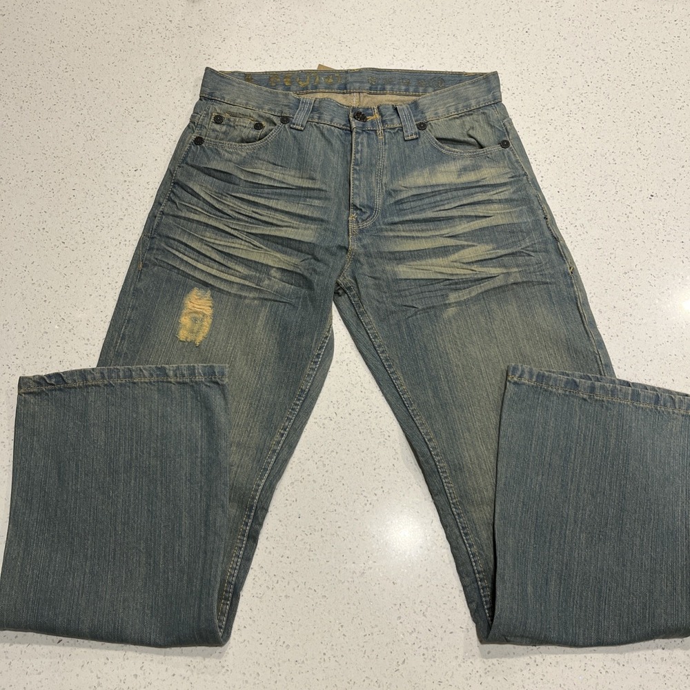 Stylo And Company Distressed Bootcut Jeans 34/31 Measures Tagged 38/30 NWT‎